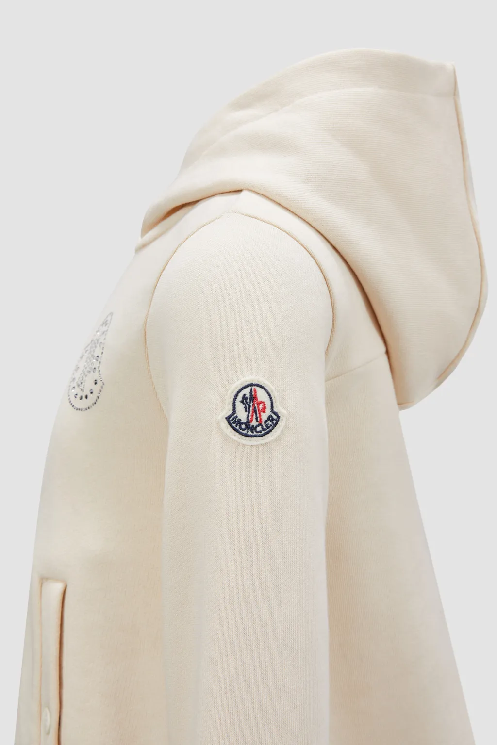 Hooded Embellished Logo Dress