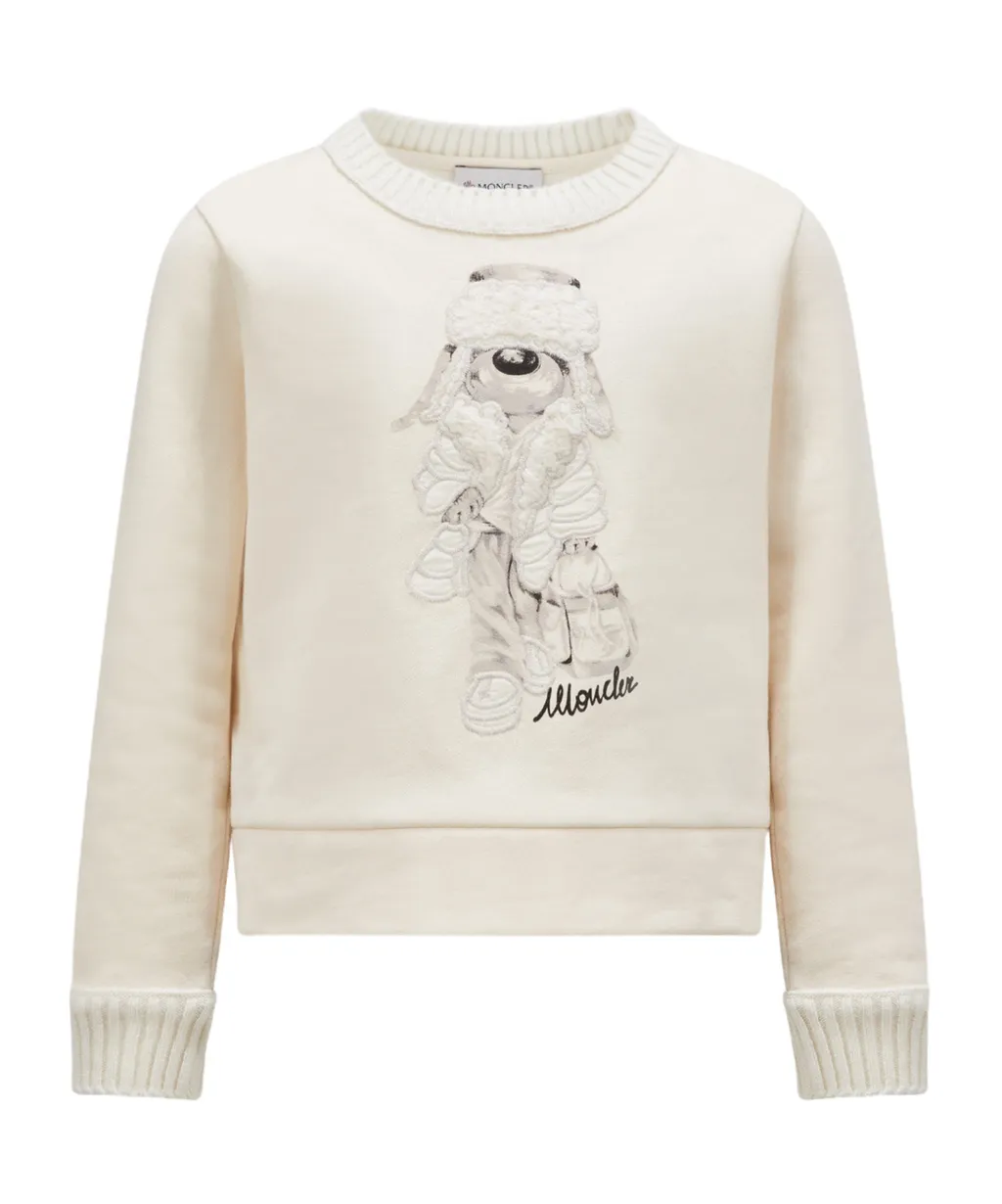 Teddy Bear Motif Sweatshirt