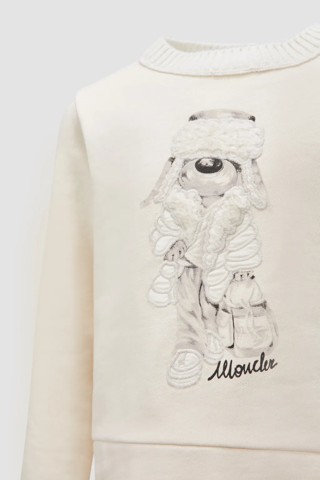 Teddy Bear Motif Sweatshirt
