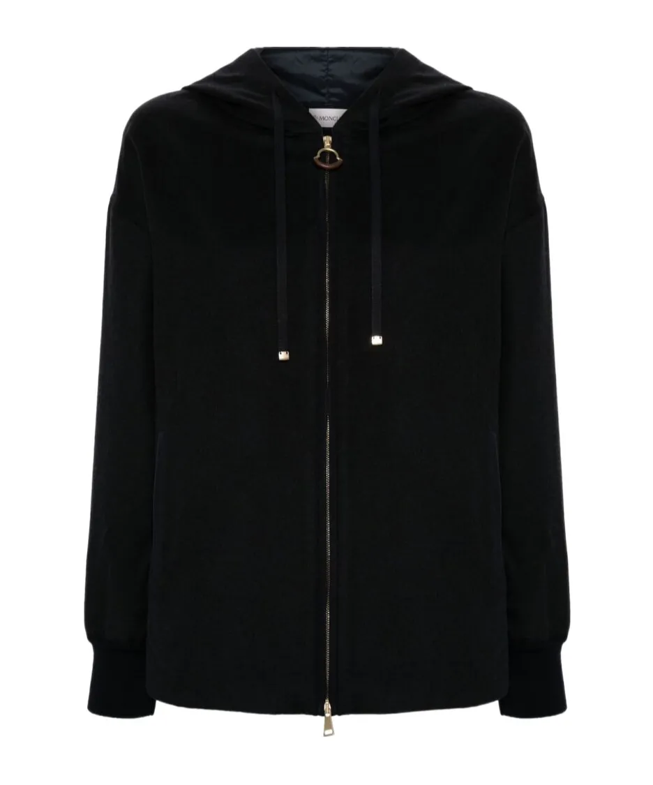 Zip-Up Drawstring Hoodie