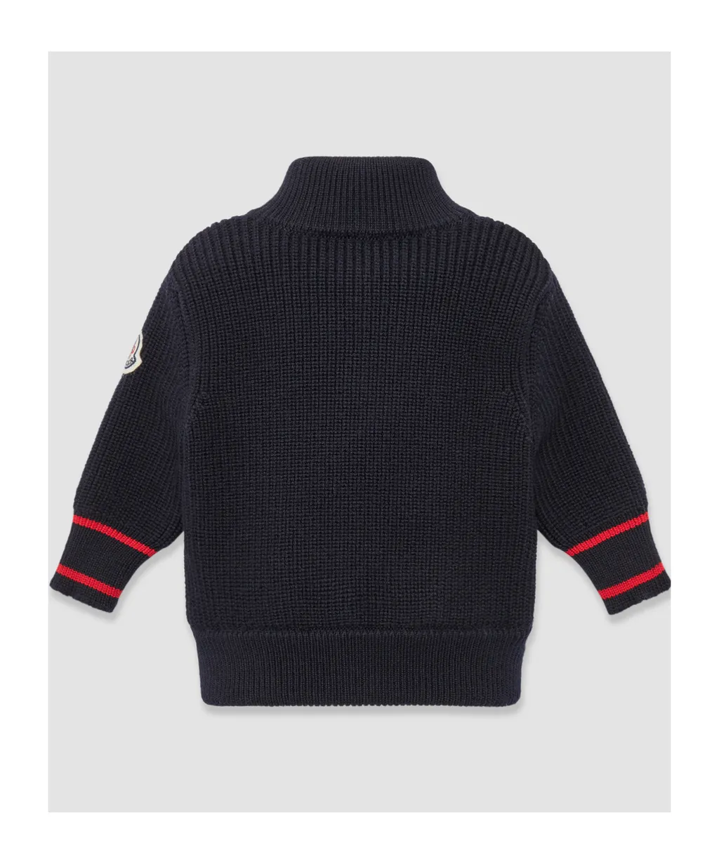 Logo-Intarsia Zipped Padded Jacket