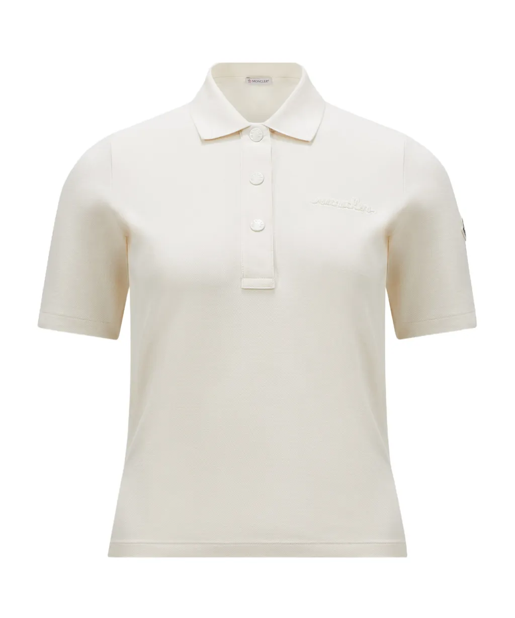 Beaded Logo Polo Shirt