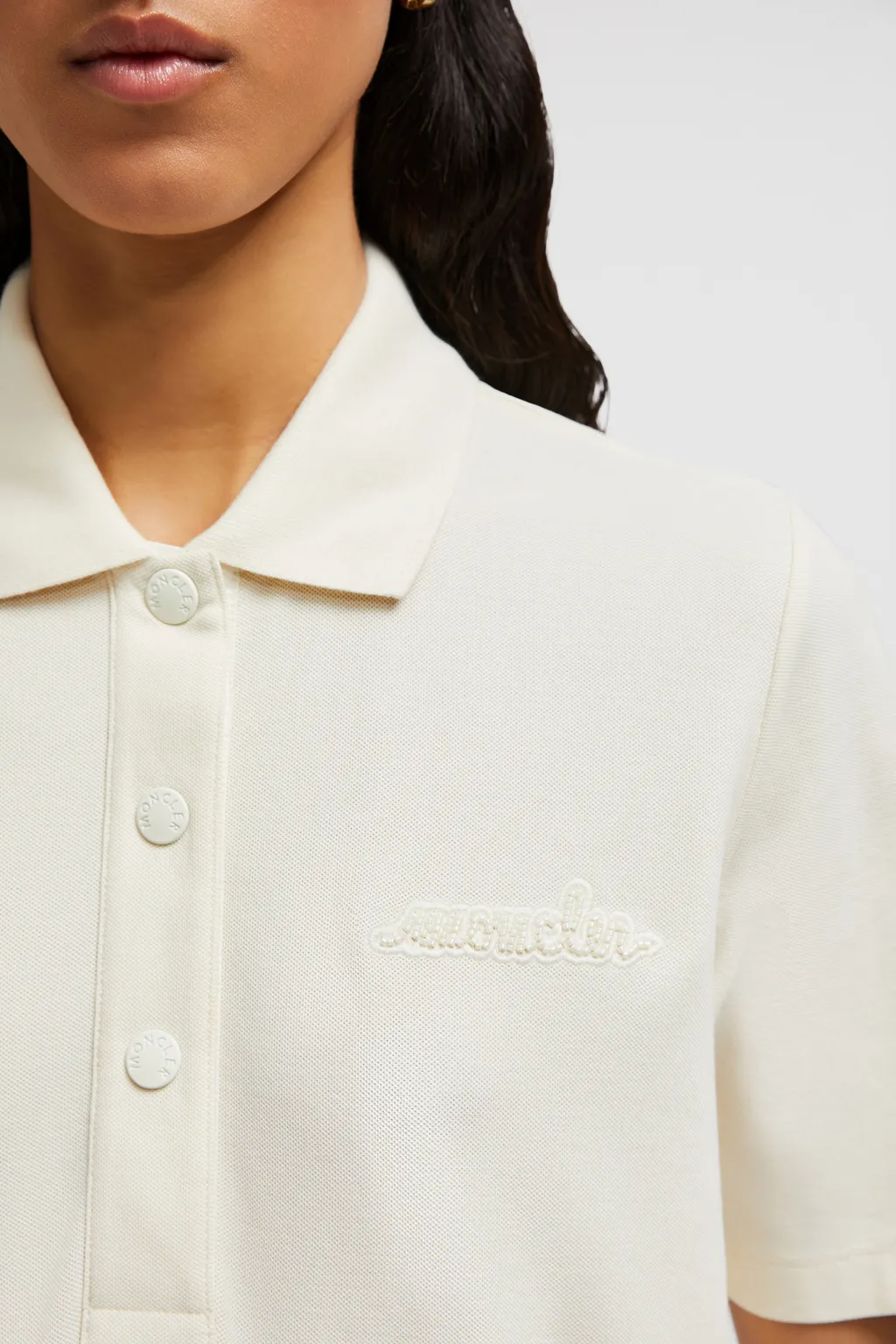 Beaded Logo Polo Shirt