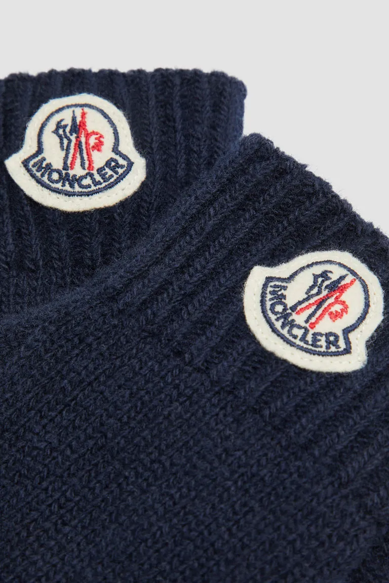 Logo Patch Knitted Gloves