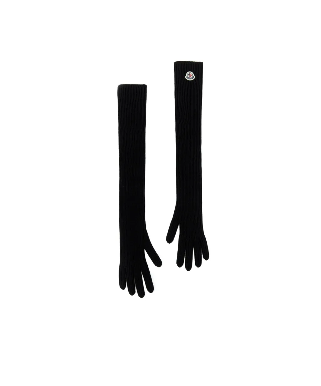 Logo Patch Knitted Gloves