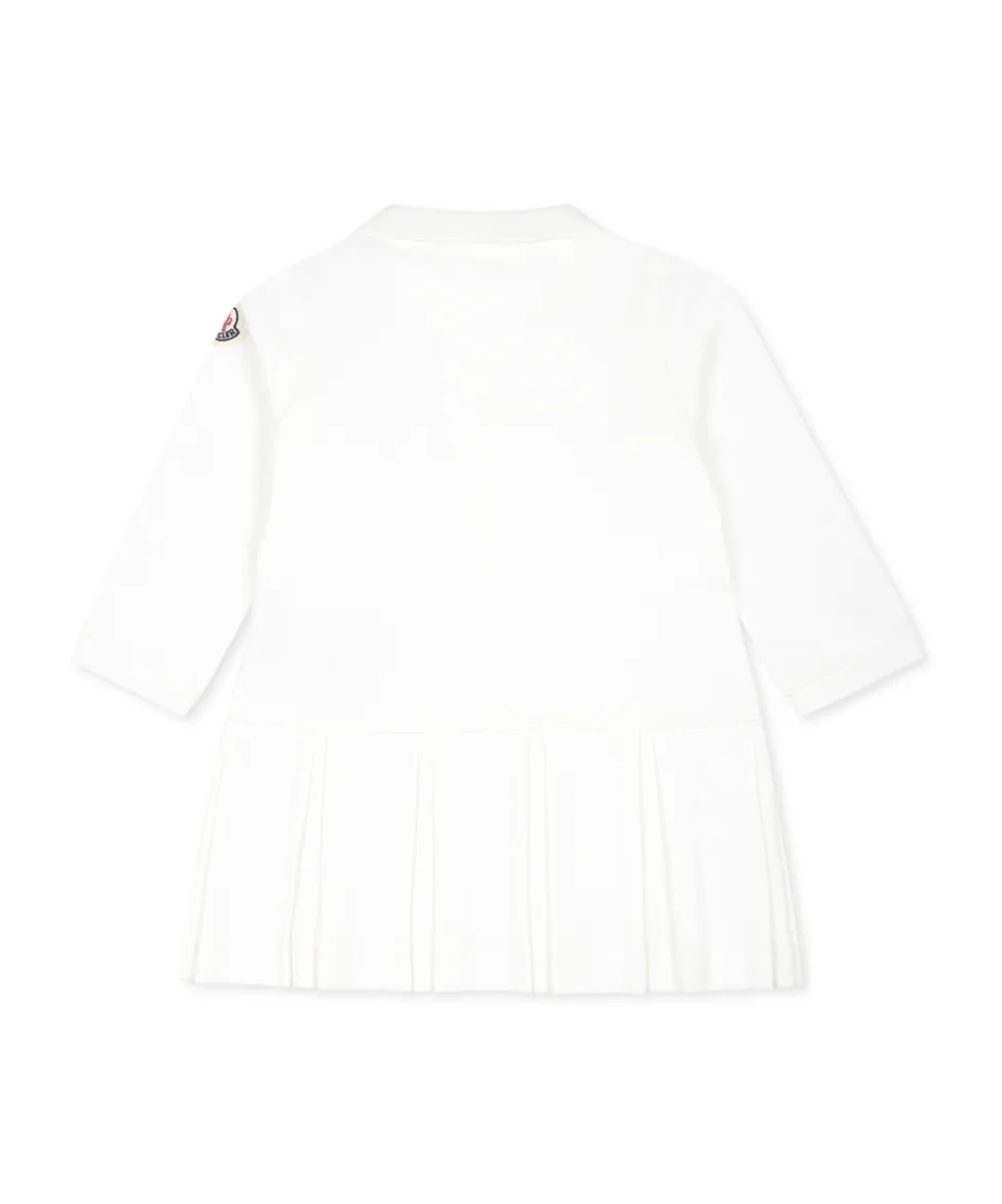 Logo Patch Long-Sleeved Polo Dress