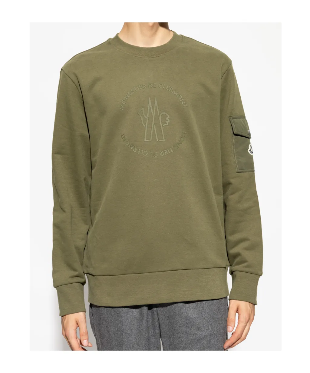 Logo Patch Crewneck Sweatshirt