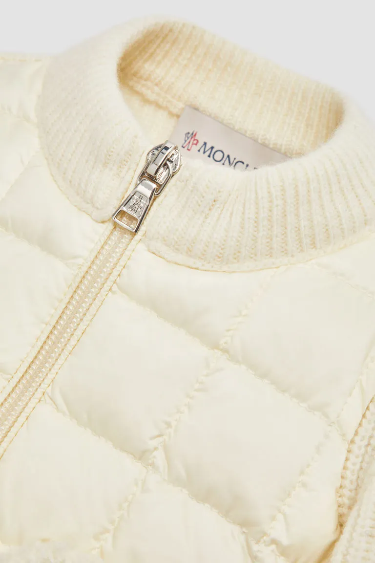 Padded Zip-Up Cardigan