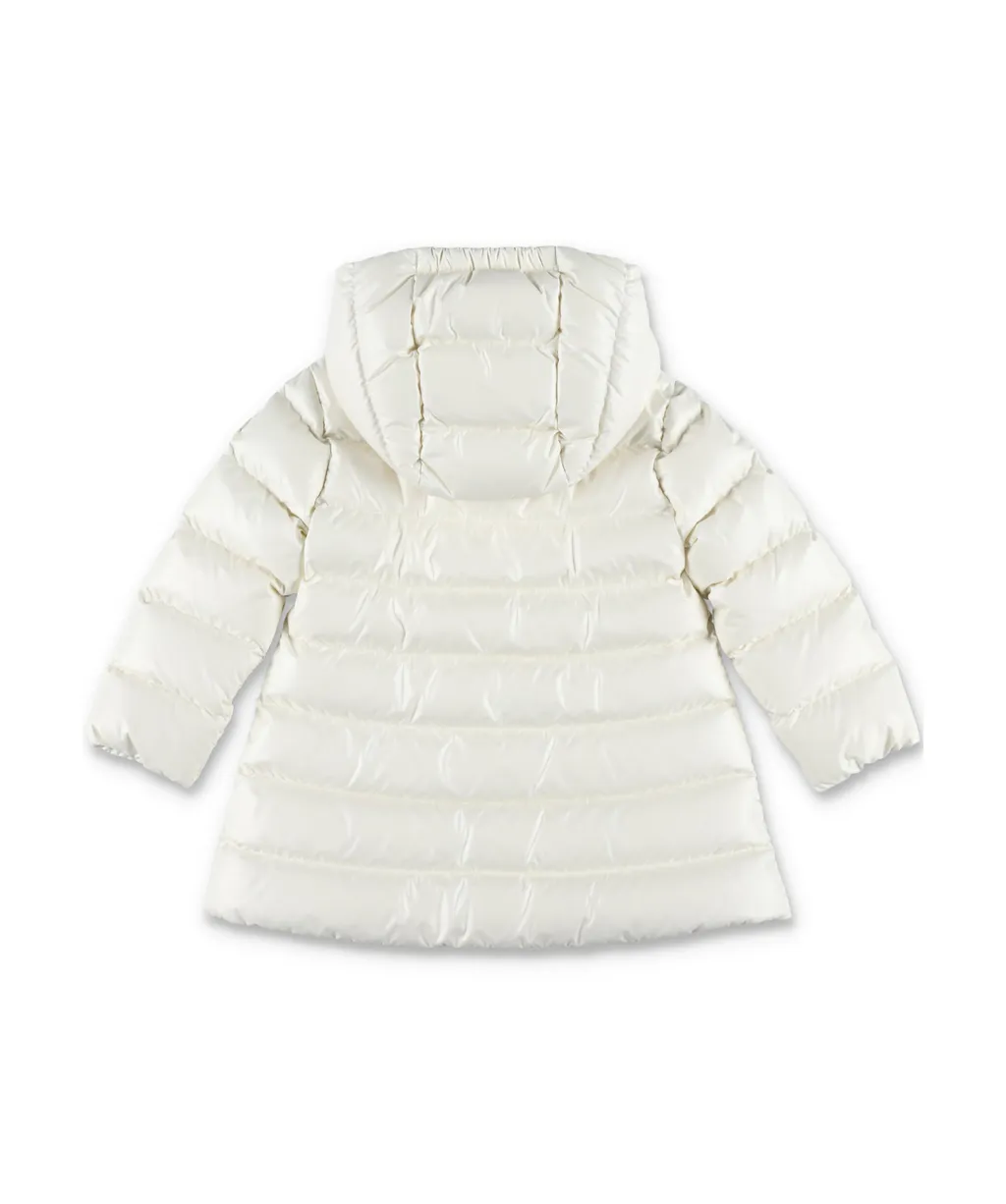 Logo Patch Hooded Coat