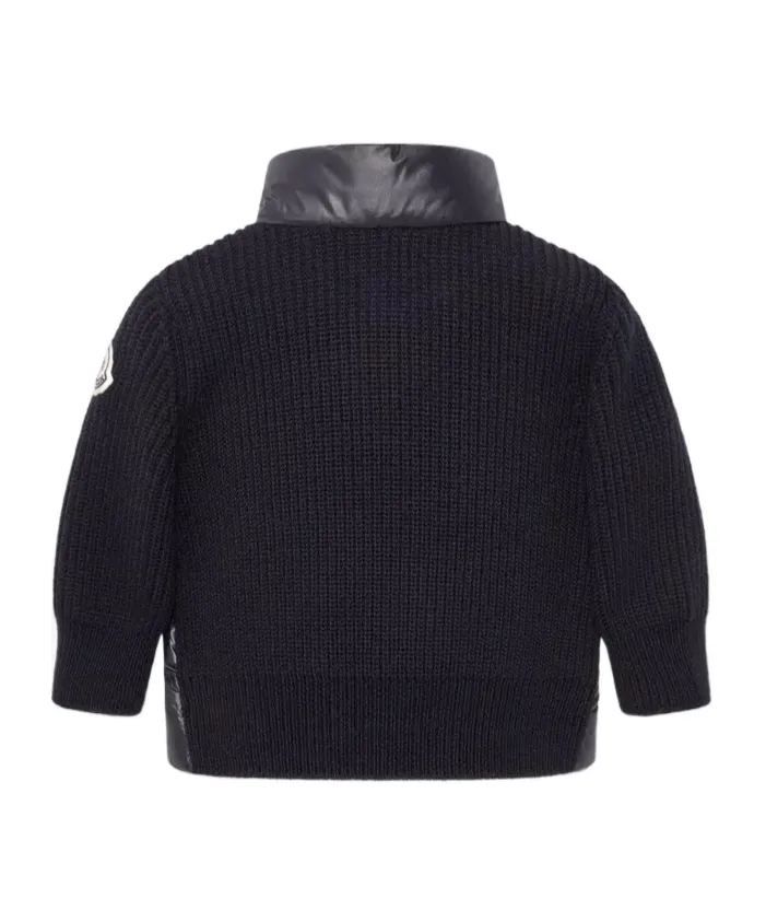 Enfant Intarsia-Knit Zipped Padded Jacket