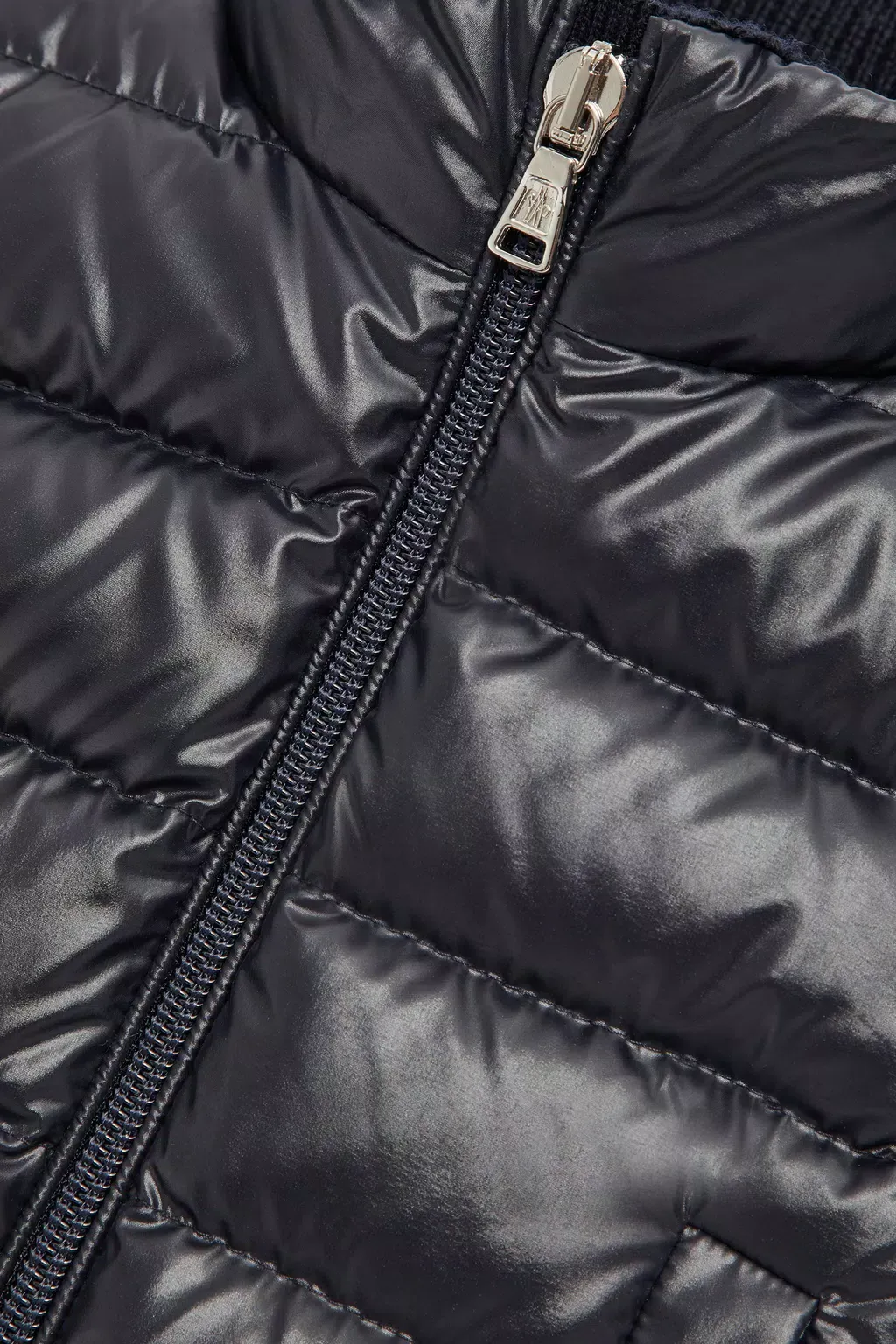 Enfant Intarsia-Knit Zipped Padded Jacket