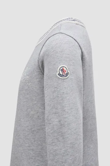 Logo Embroidered Flared Dress