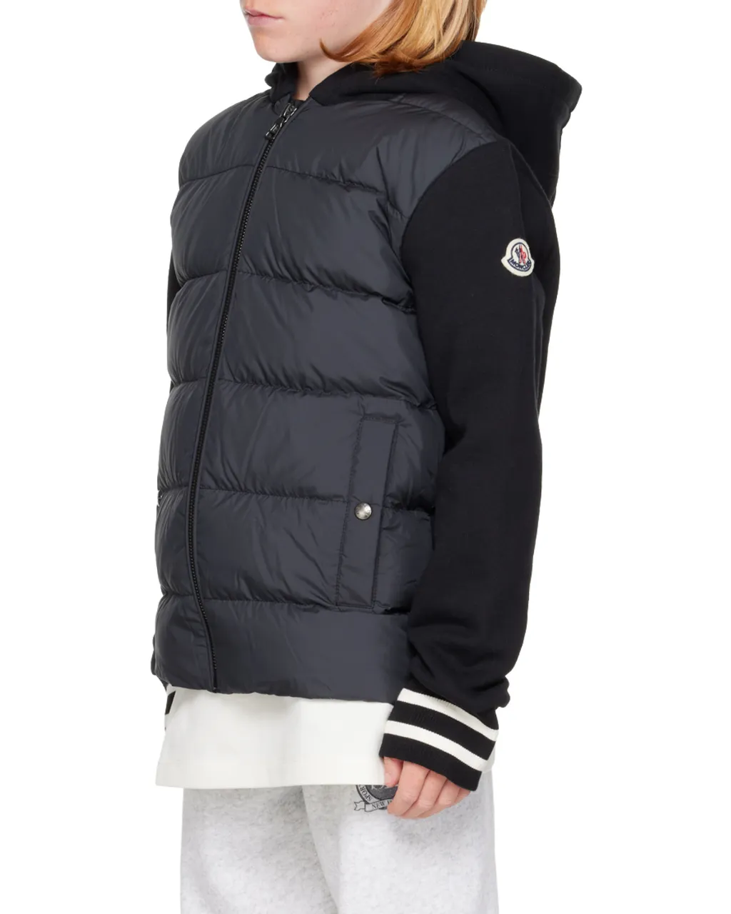 Logo Patch Zip-Up Cardigan
