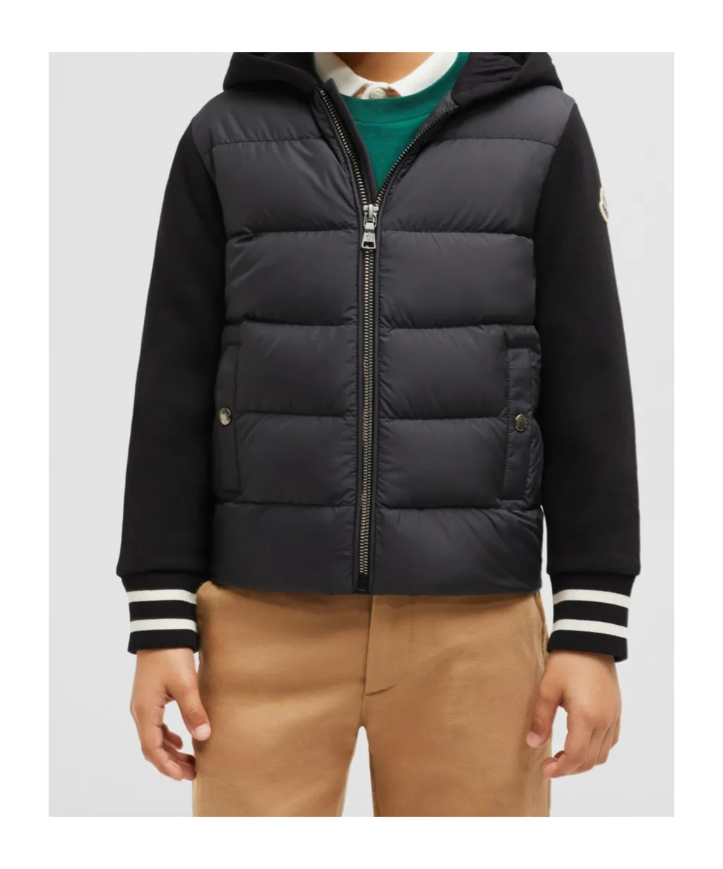 Logo Patch Zip-Up Cardigan