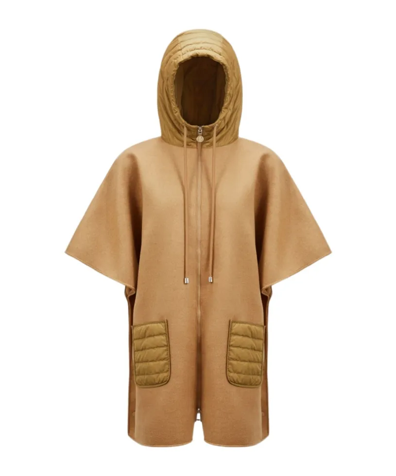 Drawstring Hooded Cape