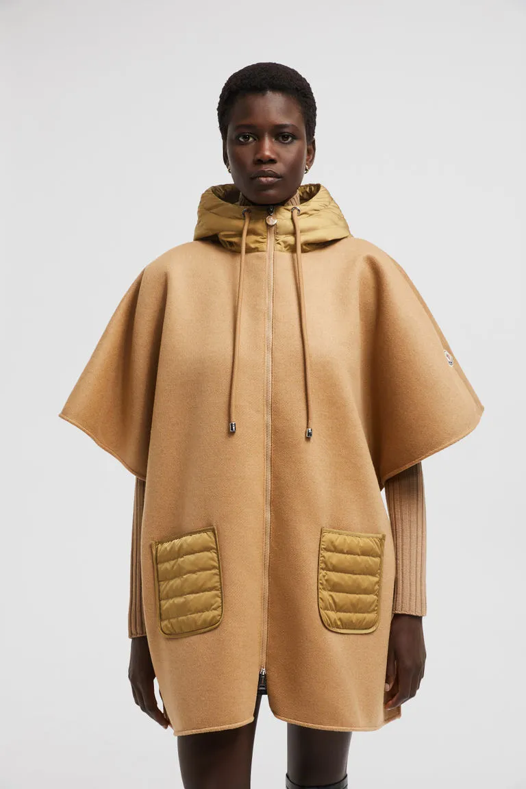 Drawstring Hooded Cape