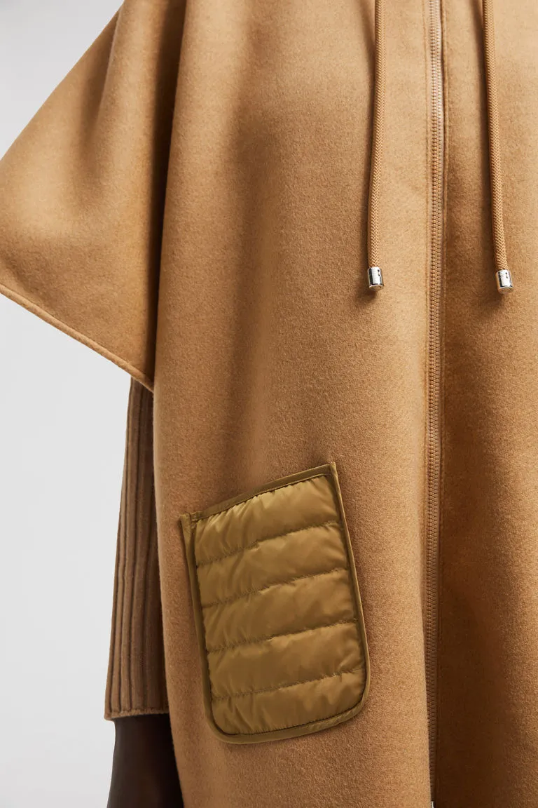 Drawstring Hooded Cape
