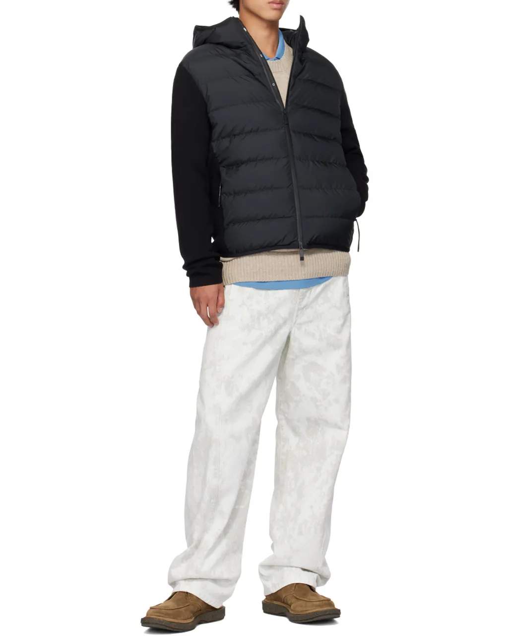 Zip-Up Long-Sleeved Cardigan