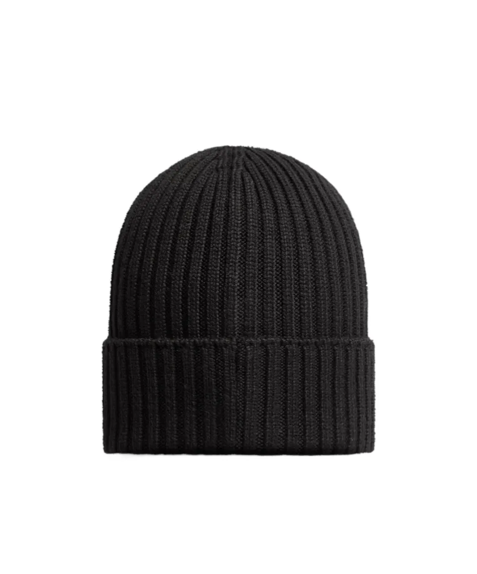 Logo Patch Knitted Beanie