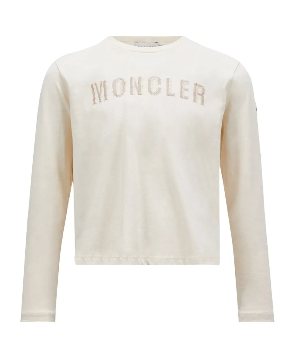 Embroidered Logo Long Sleeve T-Shirt