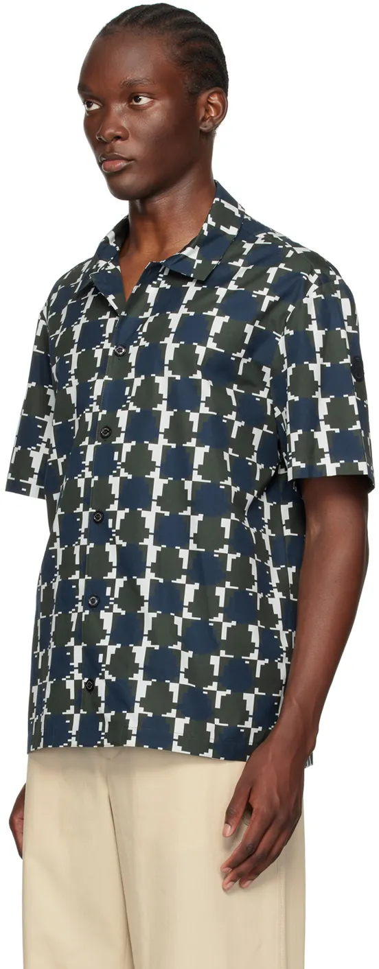All-Over Patterned Short-Sleeved Shirt