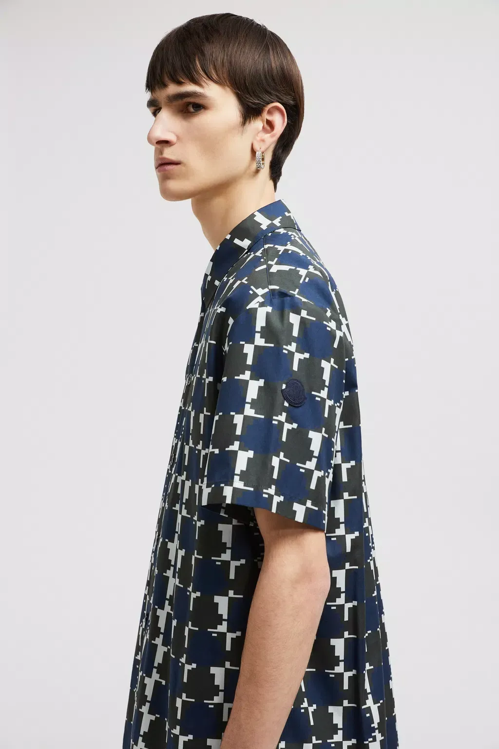 All-Over Patterned Short-Sleeved Shirt