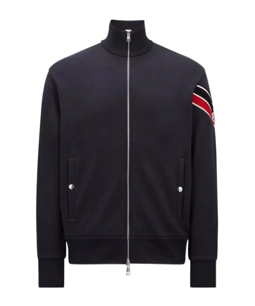 Logo Patch Zip-Up Sweatshirt