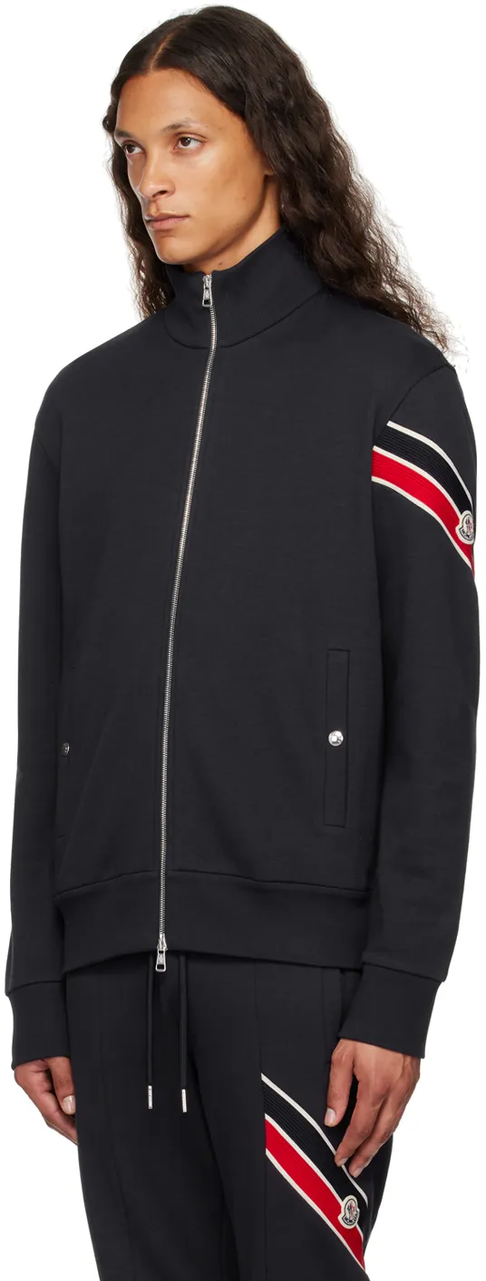 Logo Patch Zip-Up Sweatshirt