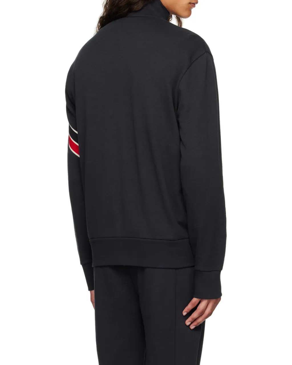Logo Patch Zip-Up Sweatshirt