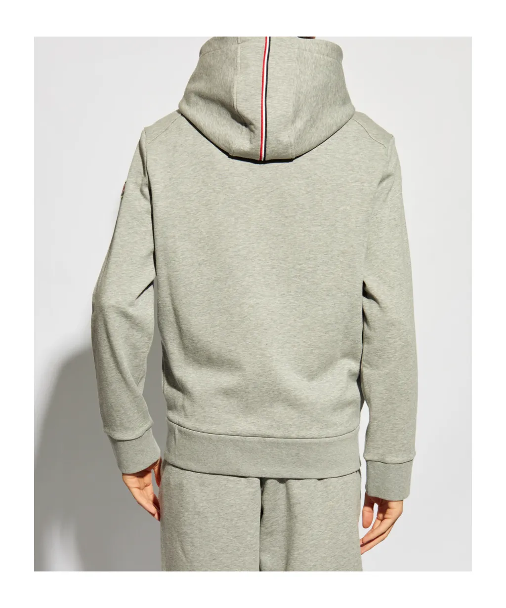 Logo Patch Zip-Up Hoodie