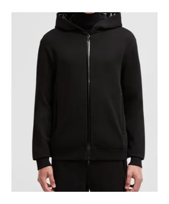 Logo Printed Zip-Up Hoodie