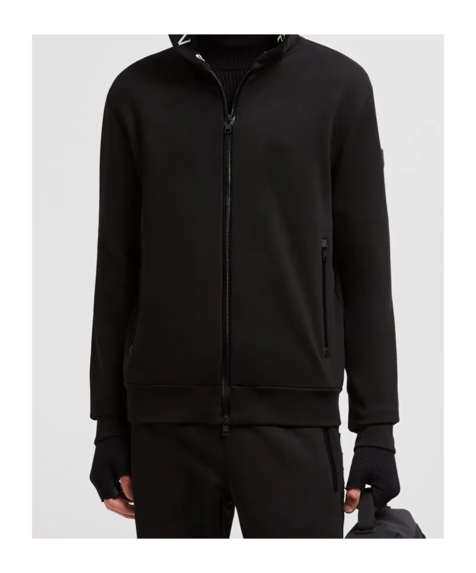 Logo Printed Zip-Up Hoodie