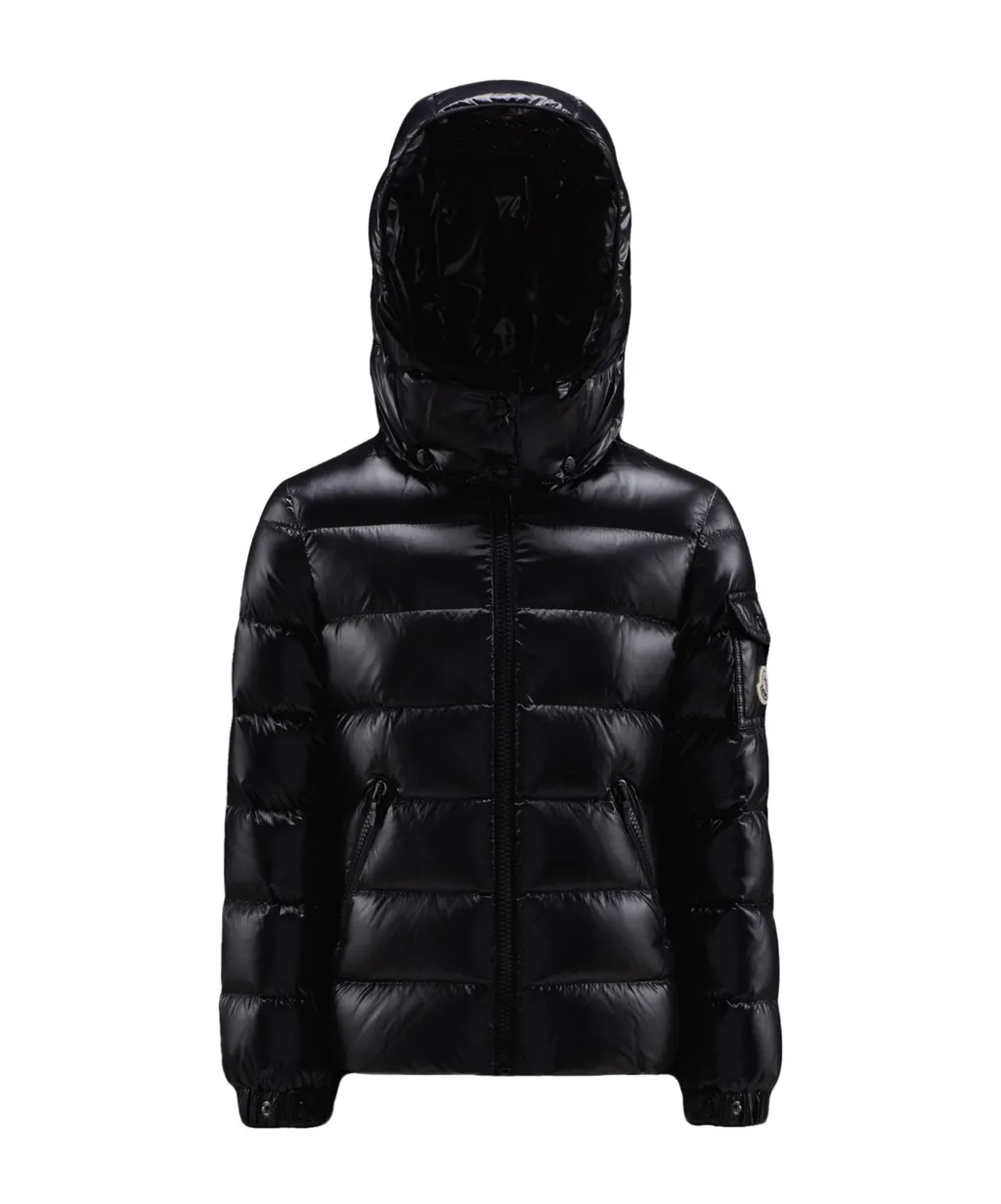 Enfant Logo Patch Hooded Down Jacket