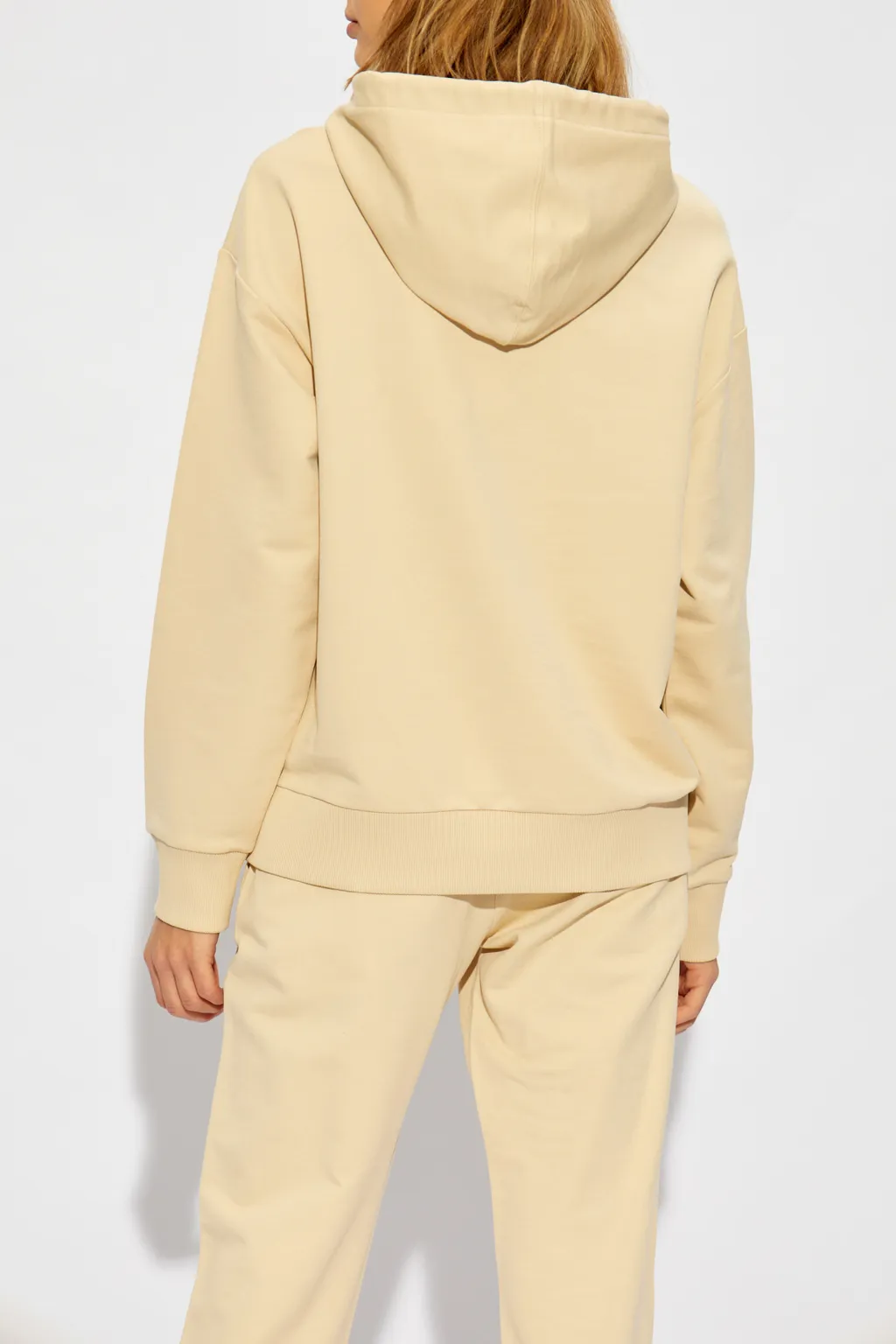 Logo Embroidered Drawstring Hoodie