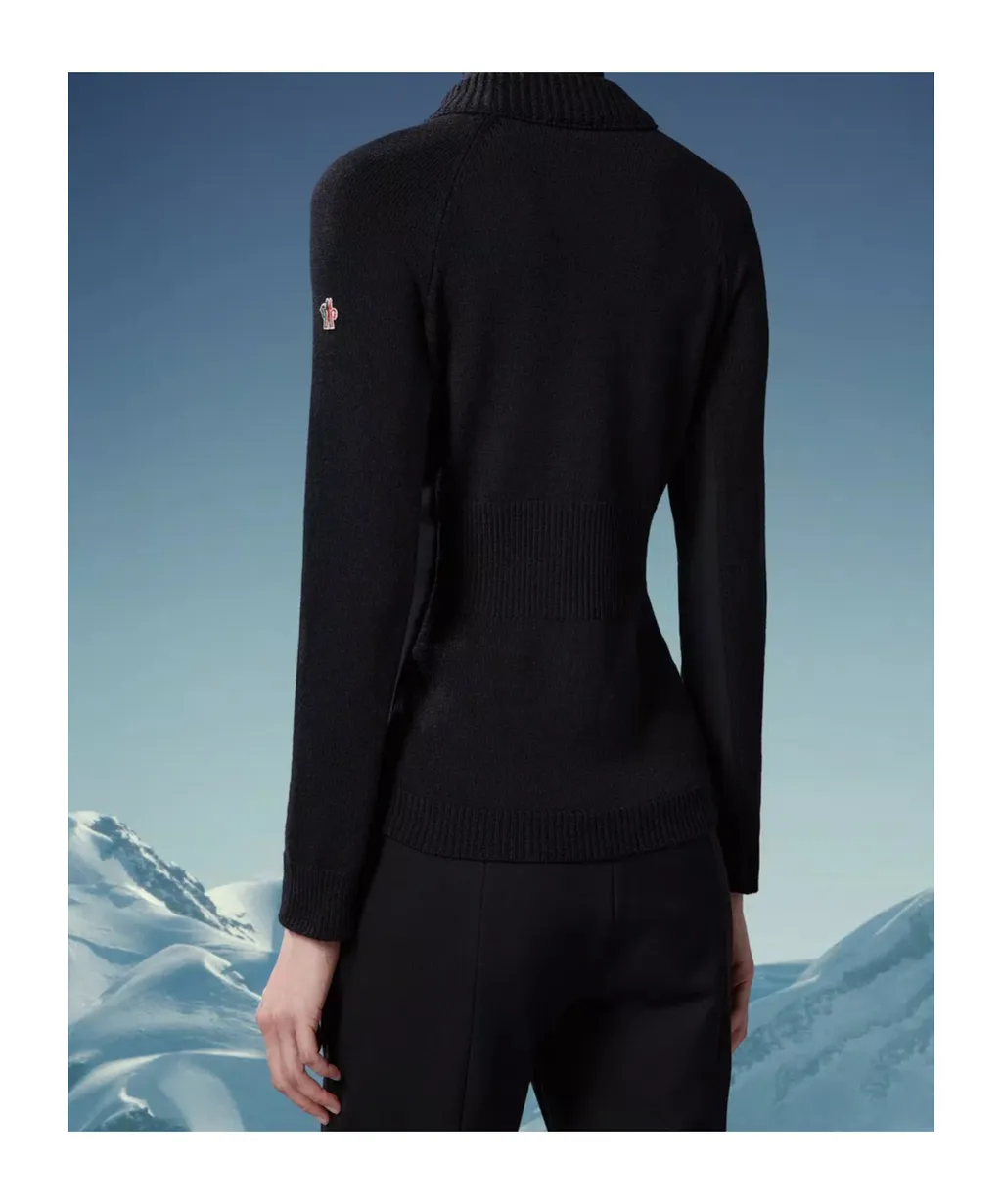 Wool & Fleece Polo Neck Jumper