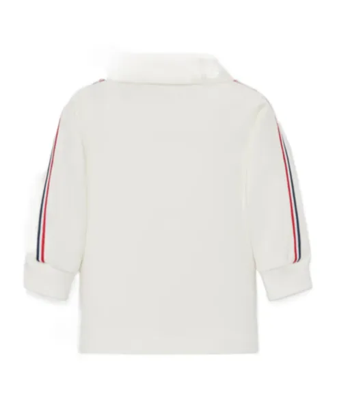 Logo Patch Long-Sleeved Polo Shirt