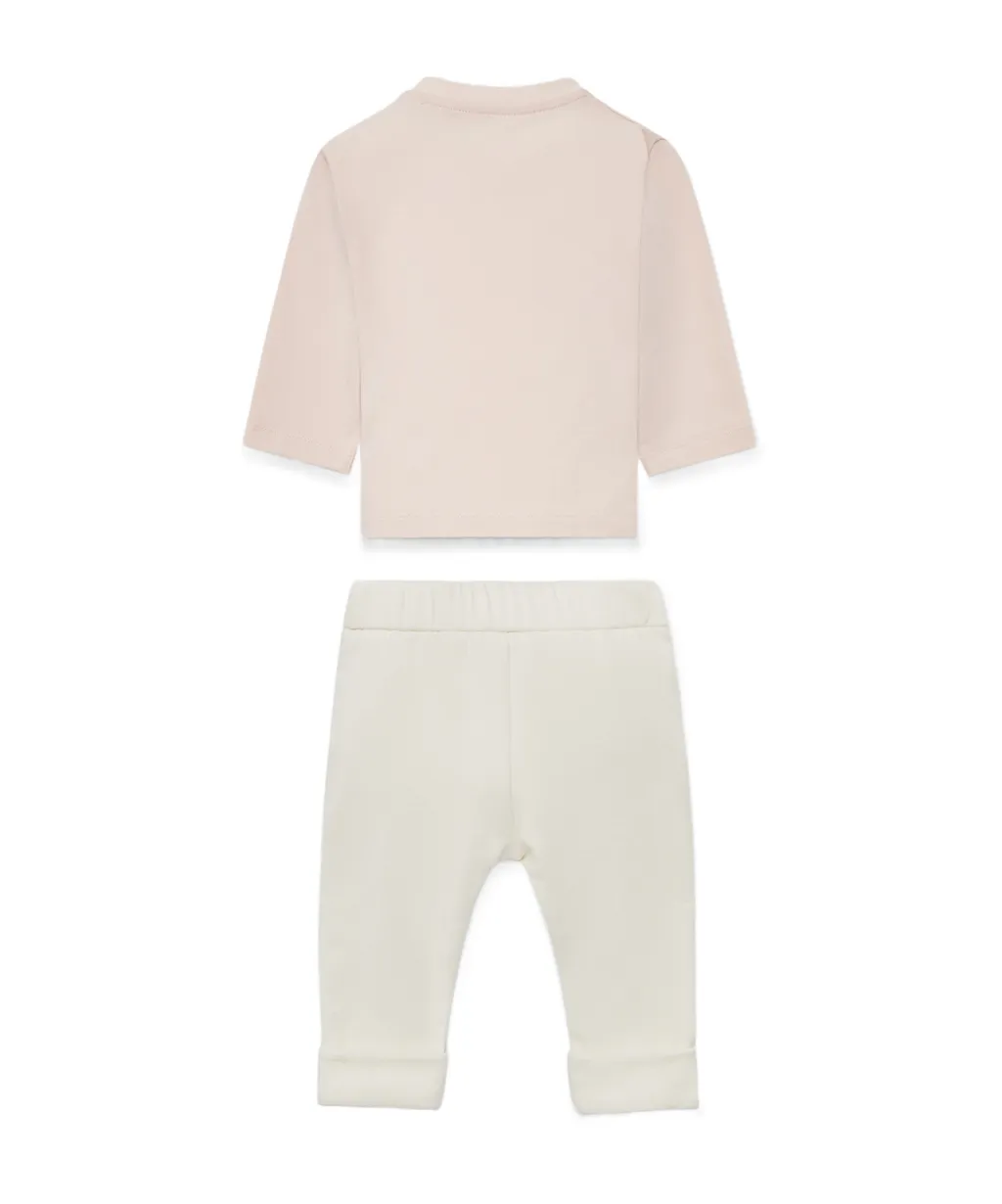Teddy Bear Motif Sweatsuit
