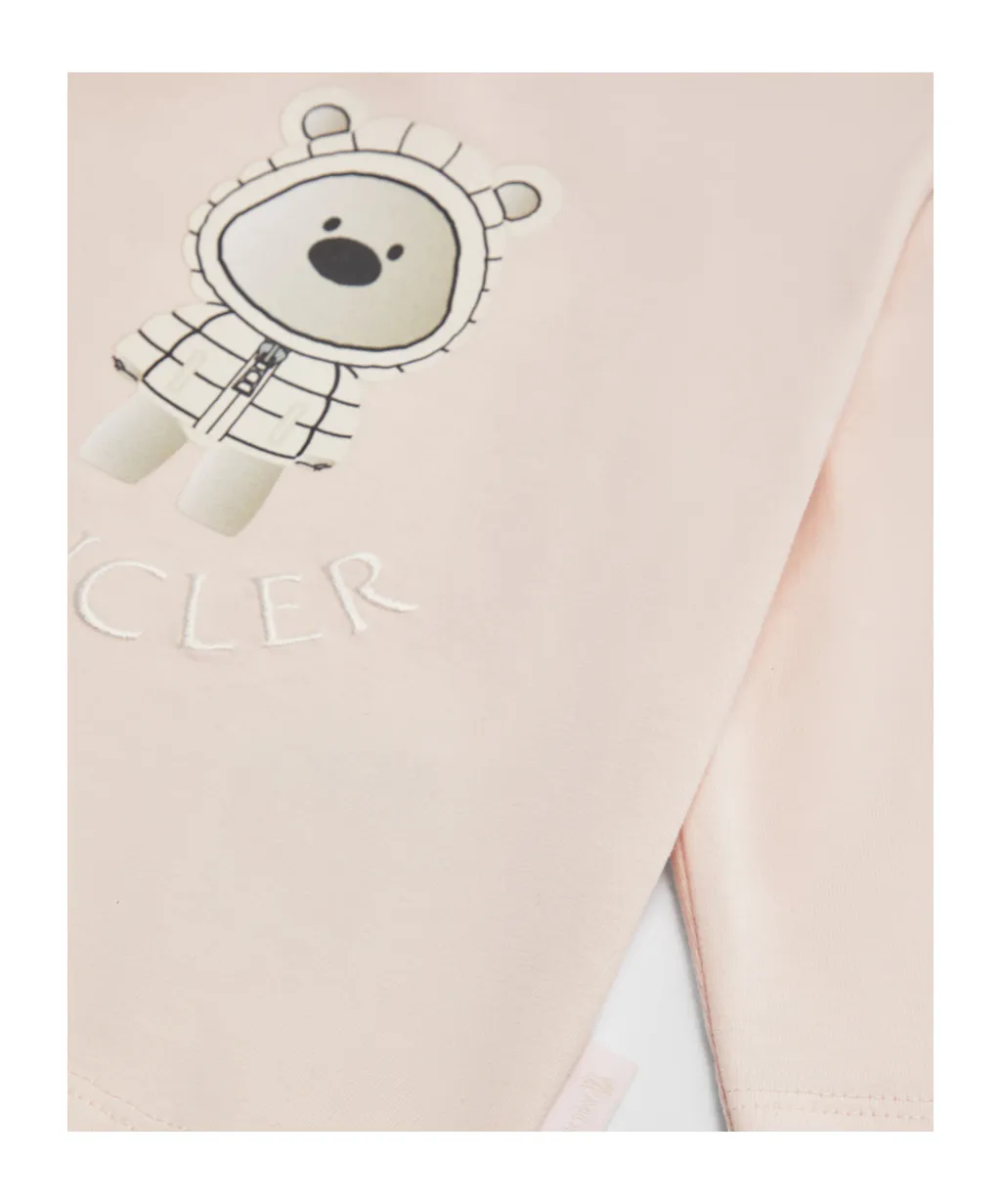 Teddy Bear Motif Sweatsuit