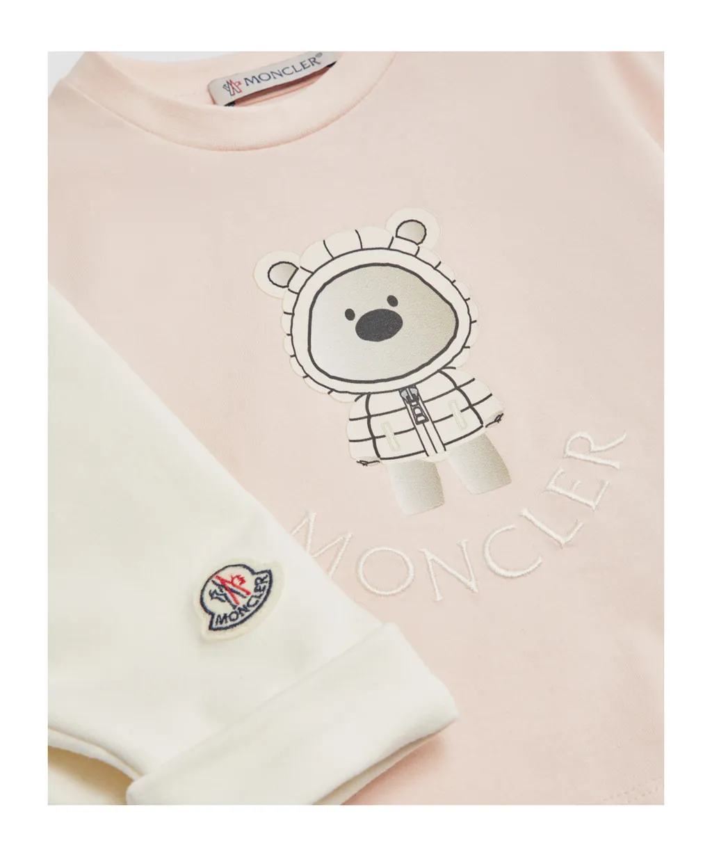 Teddy Bear Motif Sweatsuit