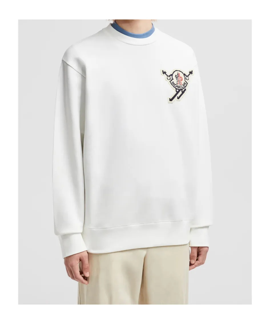 Logo Patch Crewneck Sweatshirt