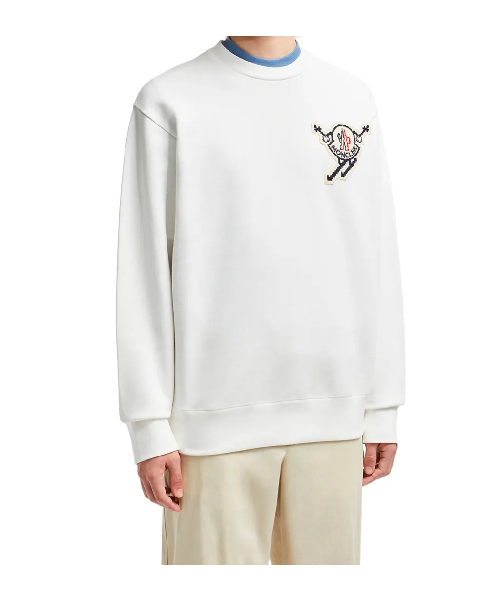 Logo Patch Crewneck Sweatshirt