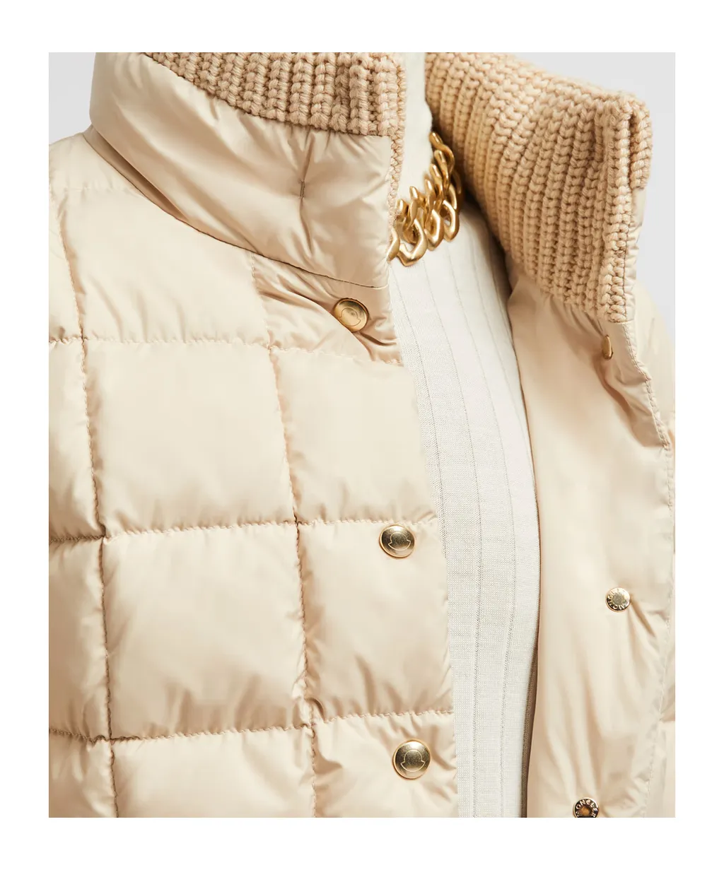 Drawstring Quilted Coat