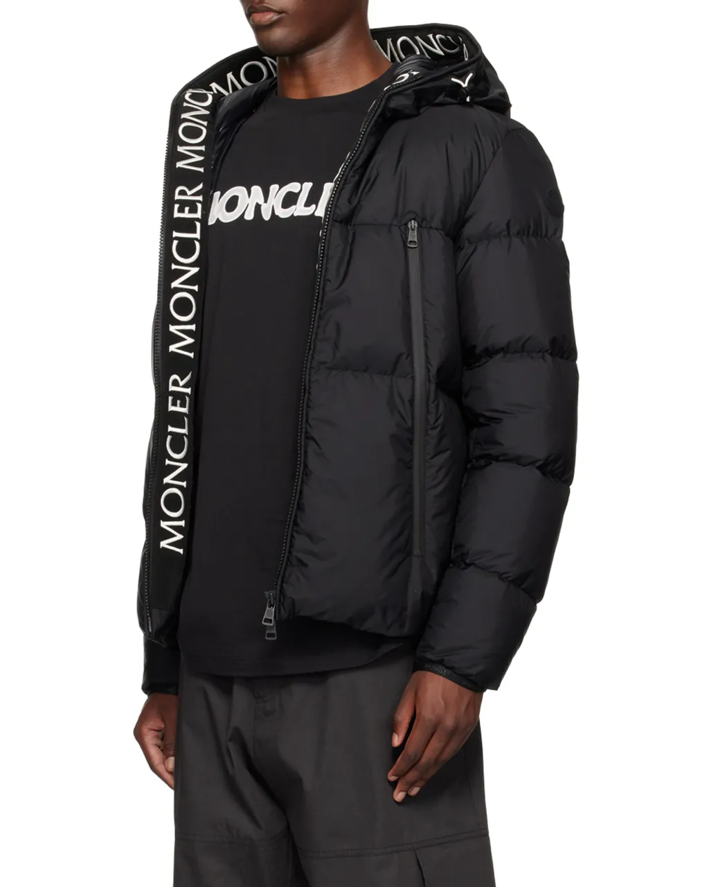 Zipped Hooded Puffer Jacket