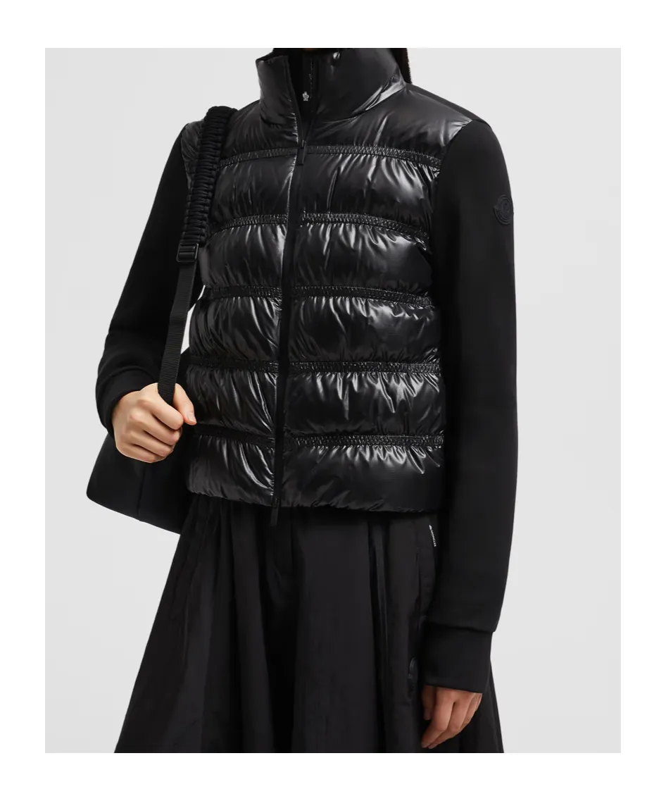 Padded Zip-Up Sweatshirt