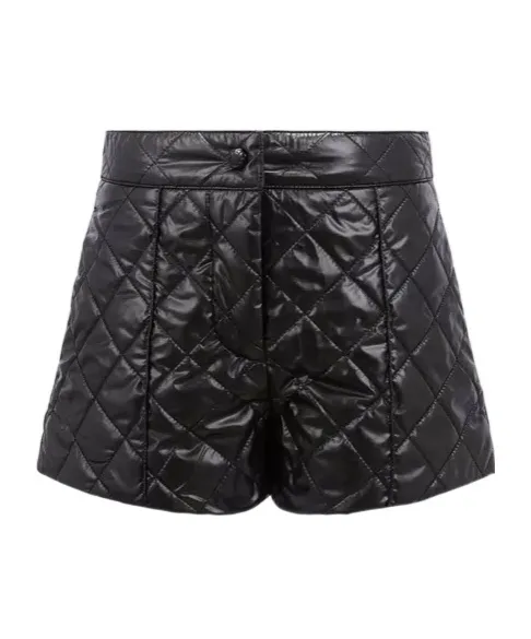 Logo Patch Quilted Shorts