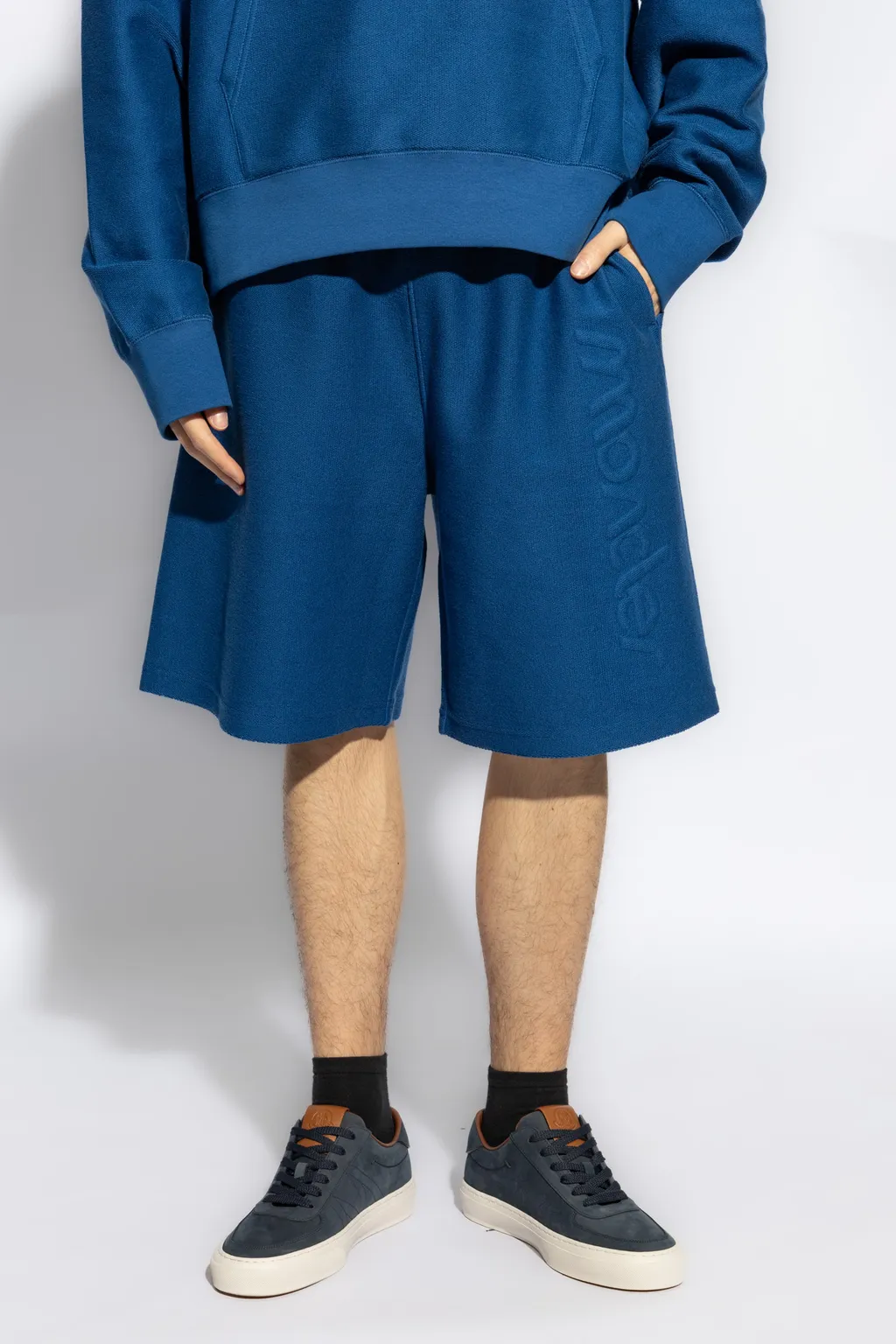 Drawstring Knee High Shorts