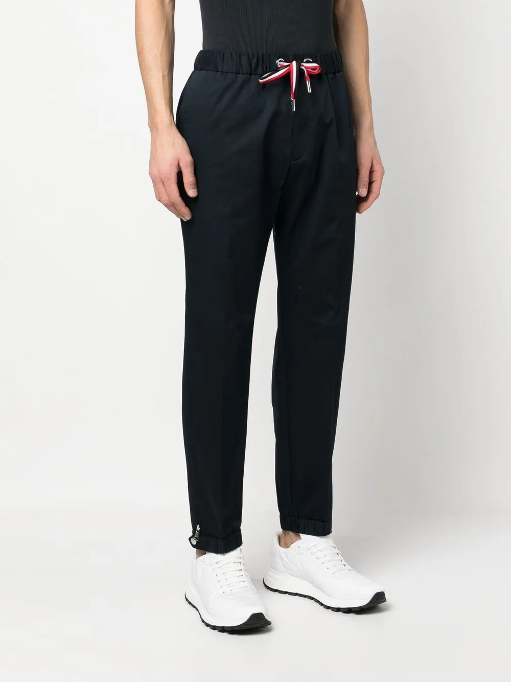 Logo Patch Drawstring-Waist Track Pants