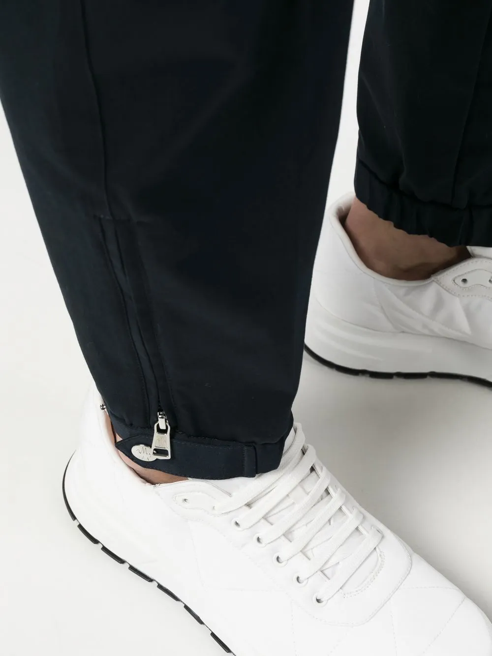 Logo Patch Drawstring-Waist Track Pants
