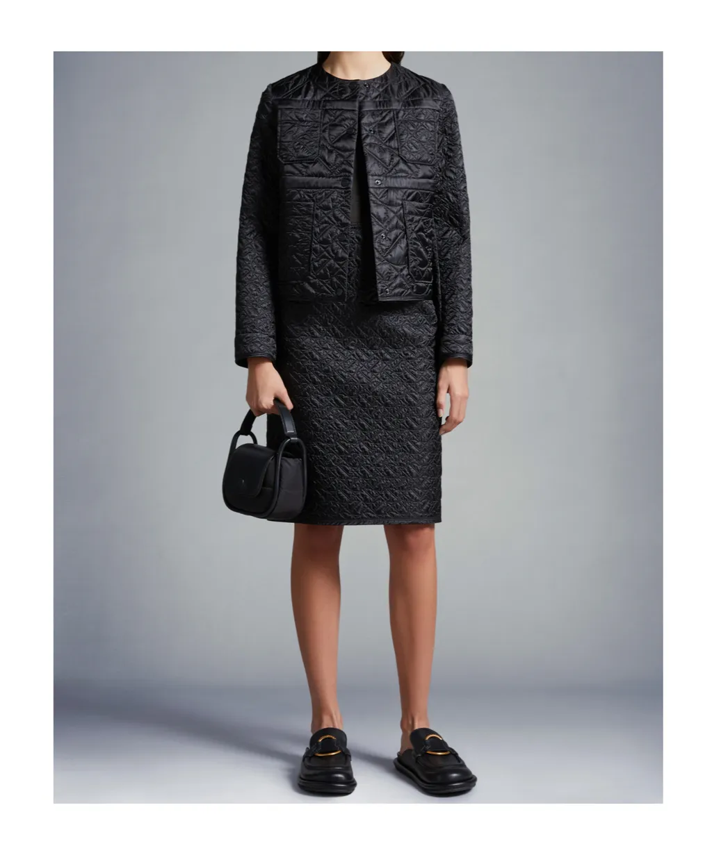 Quilted Midi Skirt