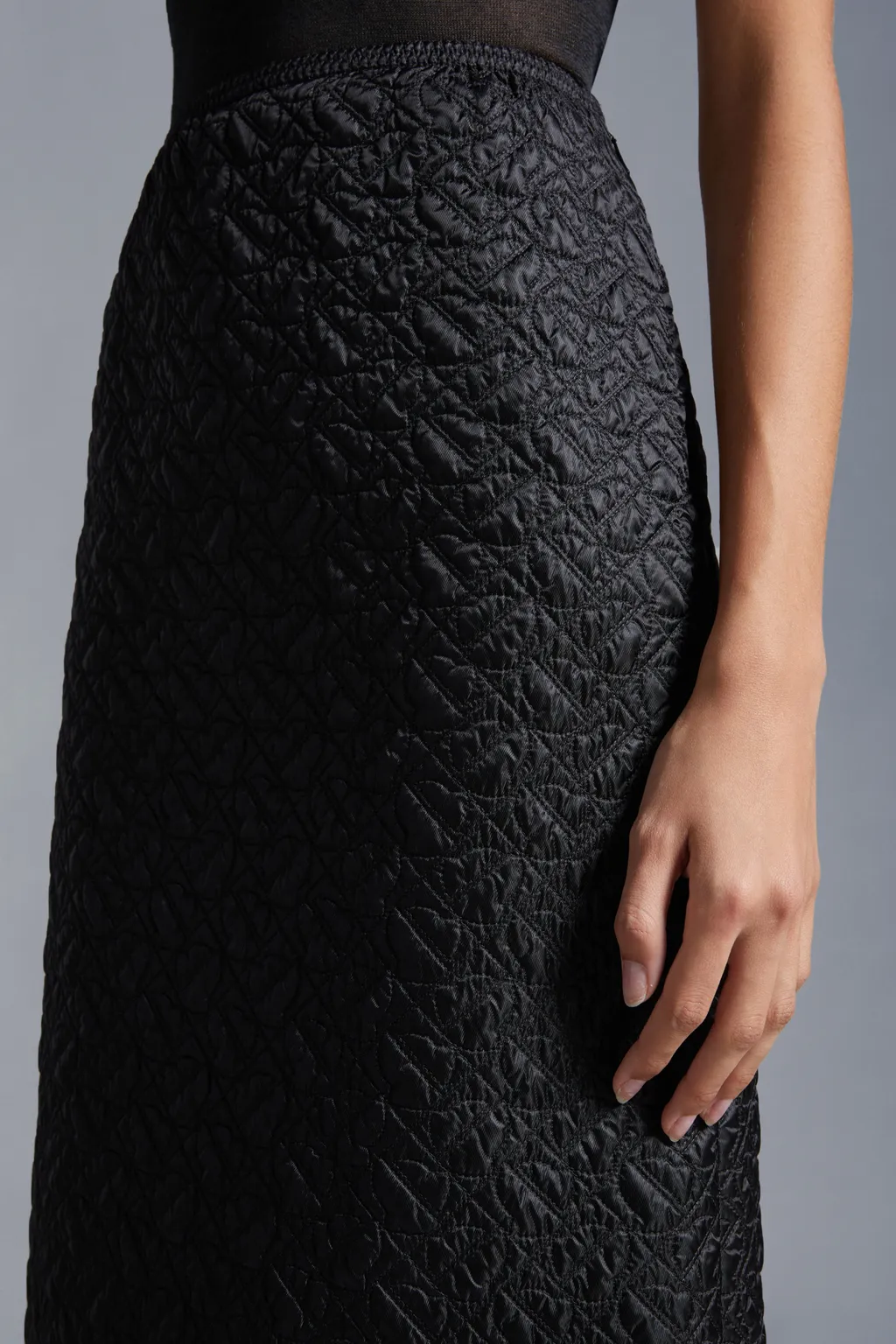 Quilted Midi Skirt